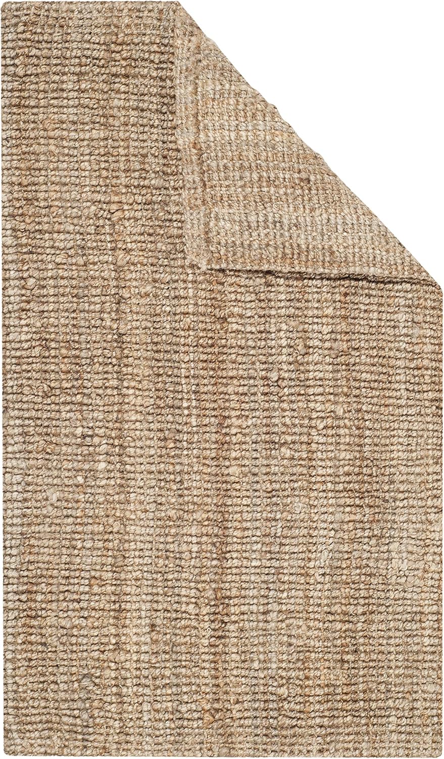 SAFAVIEH Natural Fiber Collection Runner Rug - 2' x 16', Natural Brown, Handmade Jute, Farmhouse Style, Chunky Textured Thick Pile (NF447A)