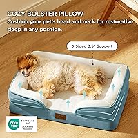 Vista 352 de Bedsure - Cama ortopédica extragrande para perros, sofá cama lavable para perros extragrandes, espuma de soporte con funda extraíble y lavable, negro