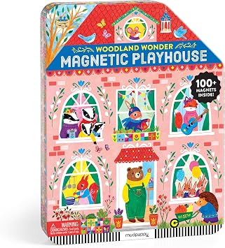 Mudpuppy - Woodland Wonder Magnetic Playhouse for Kids
