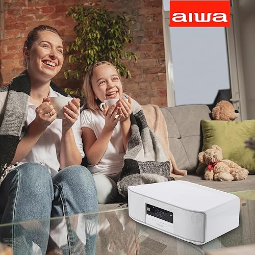 Miniatura 5 de AIWA - Altavoz Exos Home, sistema de sonido RMS de 30 W premium con reproductor de CD, conectividad Bluetooth, radio FM, entrada digital óptica,