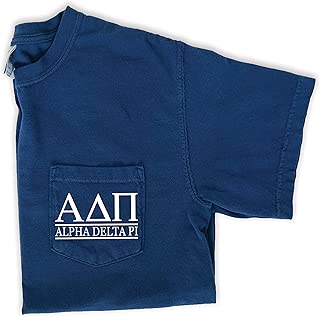 Alpha Delta Pi Block Letters T-Shirt - coolthings.us