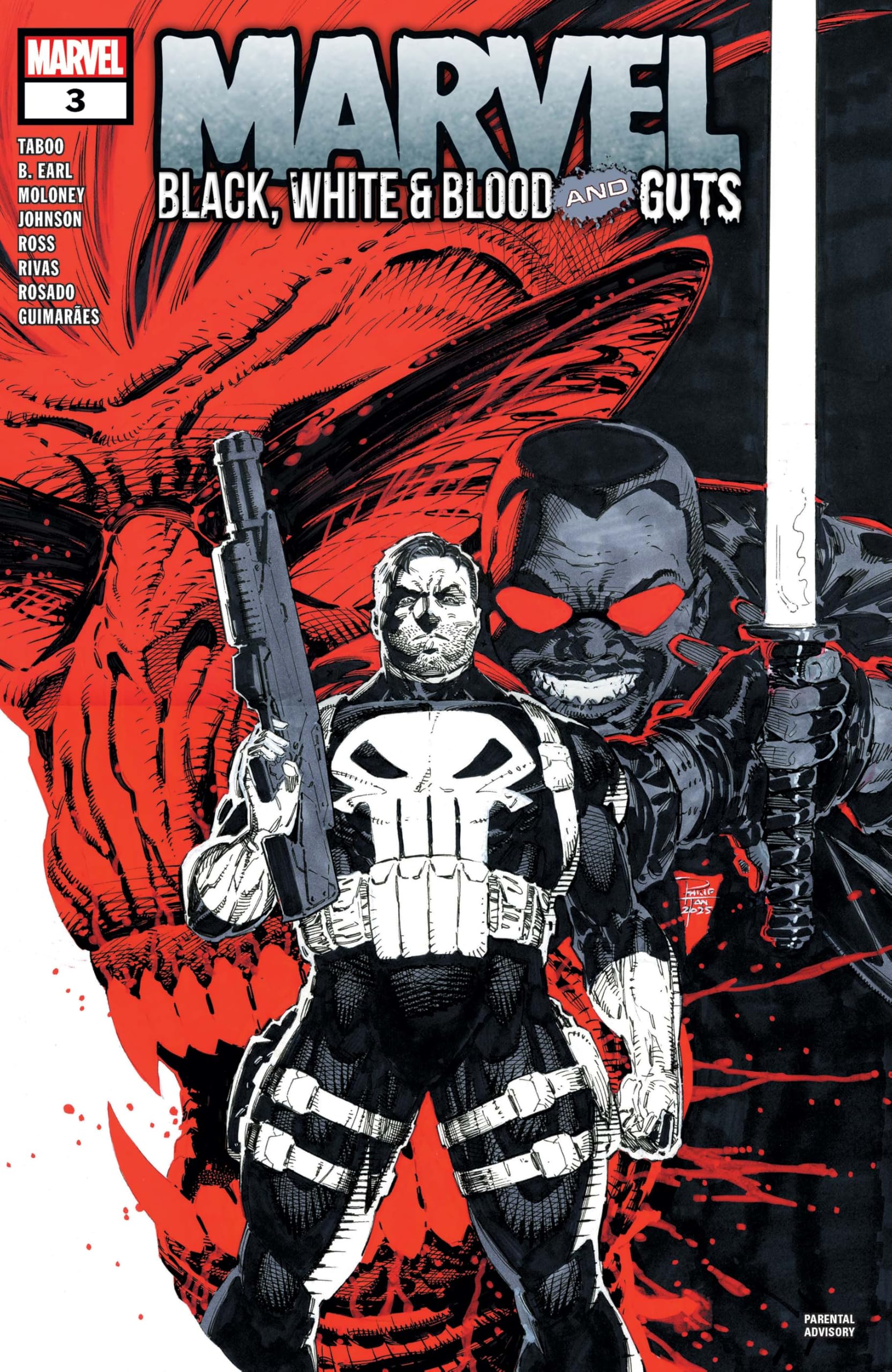 Marvel: Black, White & Blood and Guts (2025-2026) #3 (of 4)