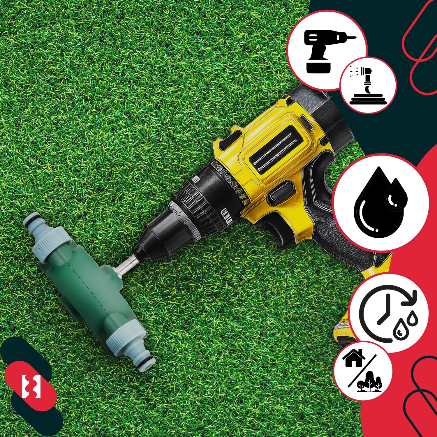 KOTARBAU® Bomba para Taladro hasta 4200 ml/min, Dispositivo para bombear Agua y líquidos, Bomba de trasvase de cobmbustibles, gasoil, Aceite, Bomba de Taladro, Bomba para vaciar, Bomba para trasvasar