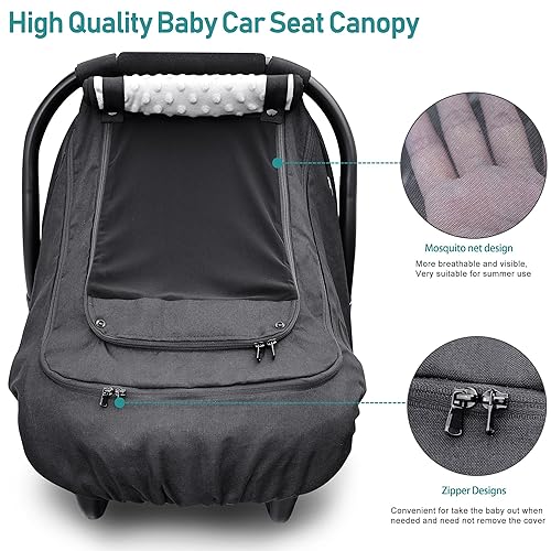 Miniatura 5 de Funda impermeable para asiento de automóvil de bebé, funda de asiento de automóvil para clima frío para bebés, cubierta de asiento de automóvil