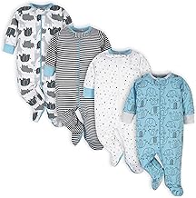 Onesies Brand baby-boys 4-pack Sleep 'N Play Footies