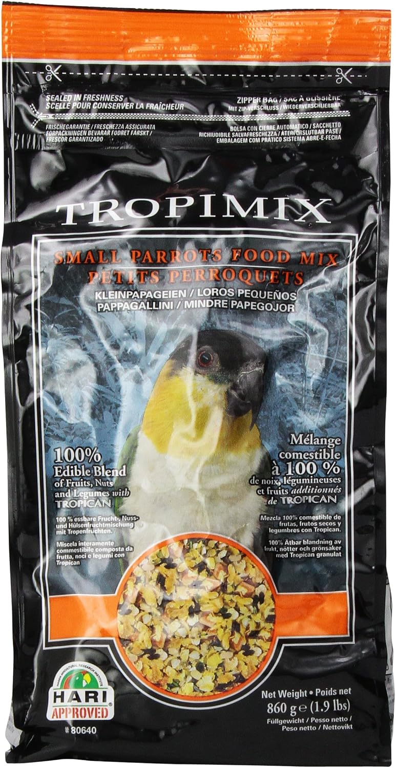 HARI Tropimix Small Parrot Premium Formula, 1.9-Pound