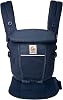 Ergobaby Adapt Carrier for Newborns, from Birth, 3 Positions, SoftFlex Mesh, Ergonomic Baby Front-Inward and Back Carry Position, Midnight Blue