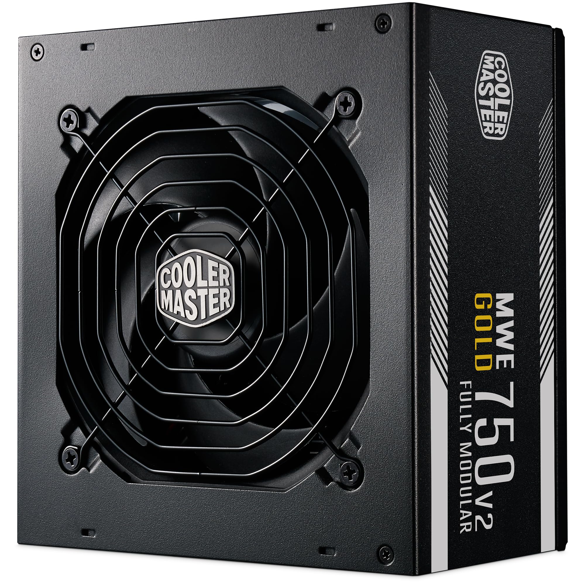 Cooler Master MWE Gold 750 V2 ATX 3.1 Vollmodulares Netzteil – ATX 3.1-Unterstützung, 80 Plus Gold, 750 Watt PC-Netzteil, PCIe 5.1-Verkabelung, 120 mm HDB-Lüfter, Hochtemperaturschwelle