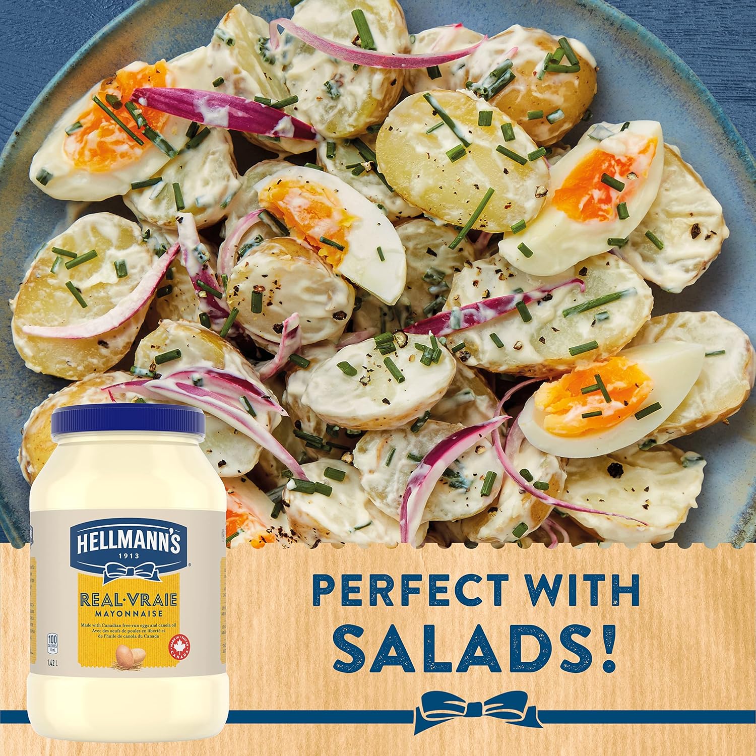 Hellmanns Light 1/2 Fat Mayonnaise 1.42 Liters/1.5 Quarts (Canadian)