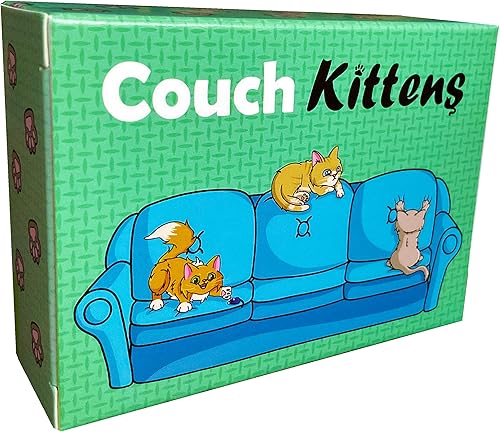 Juego de cartas Couch Kittens - Juego rápido y fácil para 2 jugadores de The Dusty Top Hat