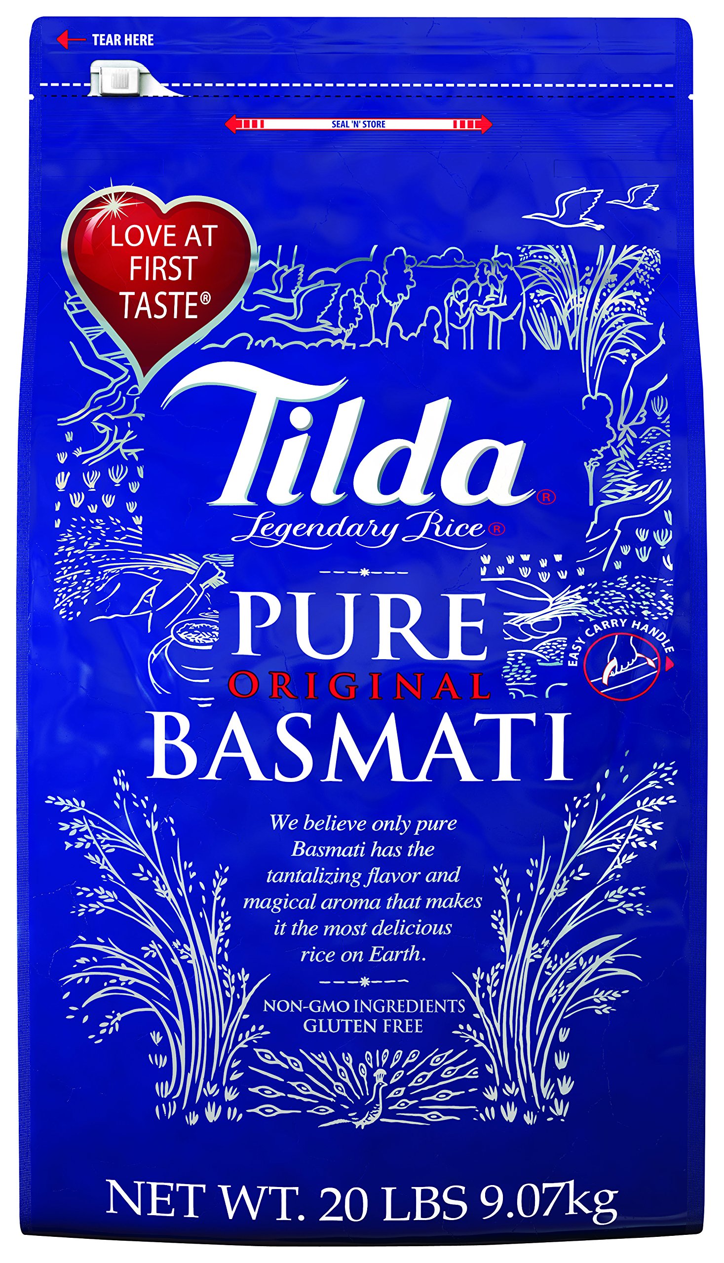 Tilda Legendary Rice, Pure Original Basmati, 20 Pound