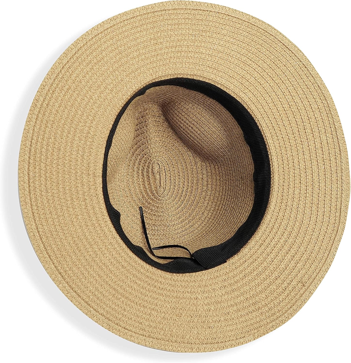 Girls Panama Wide-Brim Floppy Straw Sun-Hat Roll up Foldable Fedora Hat Summer Beach(2 Sizes:5 to9 Years;9 to 19Years)