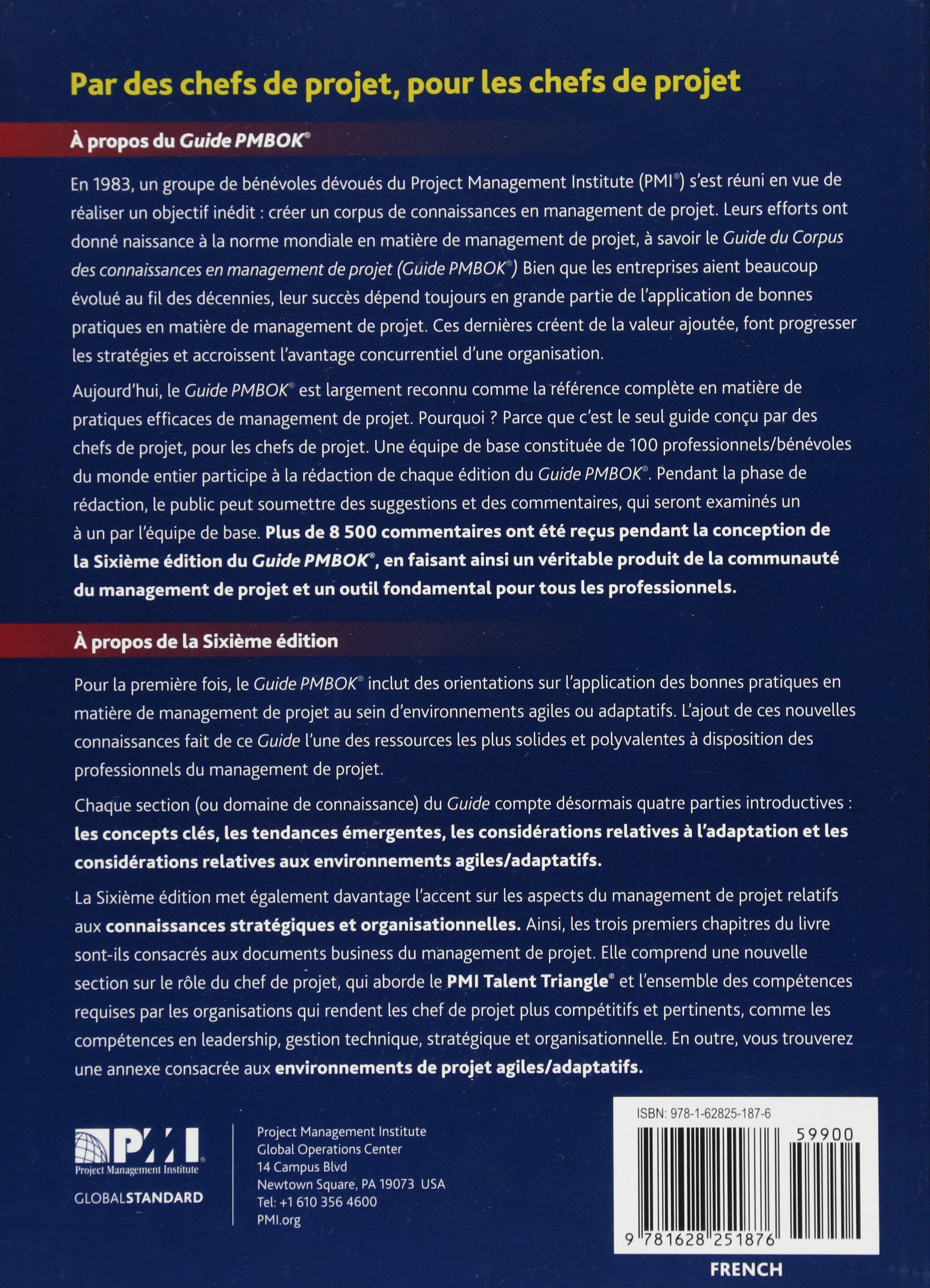 Guide du Corpus des connaissances en management de projet: Guide PMBOK
