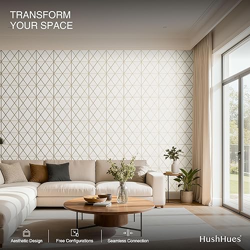 Miniatura 2 de Paquete de 12 paneles acústicos, paneles acústicos grandes de 16 x 12 x 0.4 pulgadas, paneles acústicos autoadhesivos para estudios de grabación y