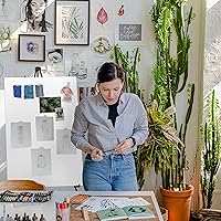 Vista 7 de Caballete de visualización telescópico de aluminio ligero, 70 pulgadas, negro