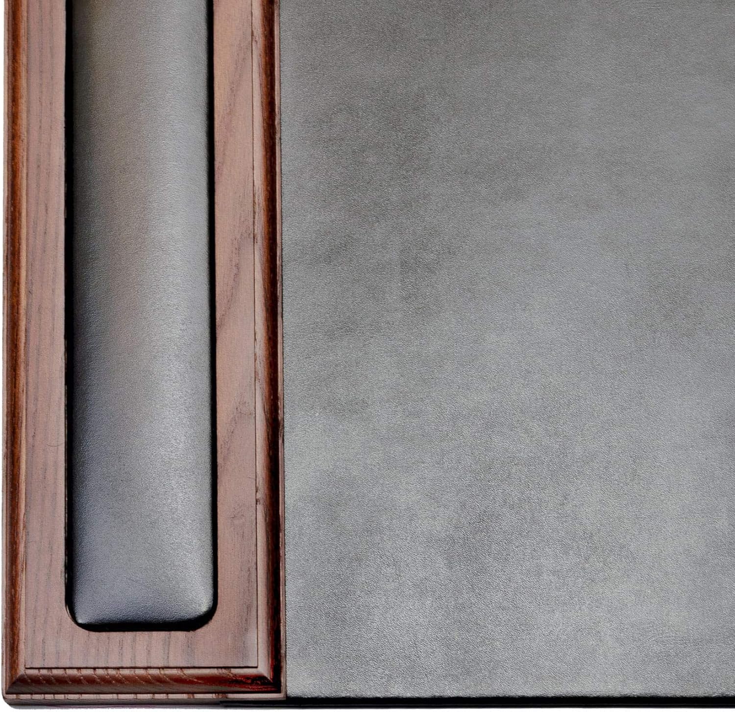 Uр Tо 40% оƒƒ Dacasso Wood & Leather Desk Pad, 34 x 20, Walnut & Black