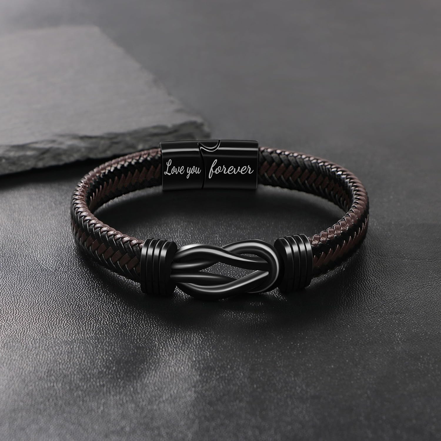 Miniatura 5 de JoycuFF Regalos para hombres, regalos para el día del padre, pulseras de cuero, regalo de cumpleaños para papá, novio, marido, nieto, hermano, hijo,