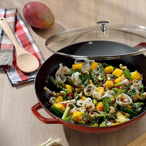 Miniatura 8 de kela Walk Calido - Olla de dos asas (14.2 in, 4 L, 4 litros), color rojobeige