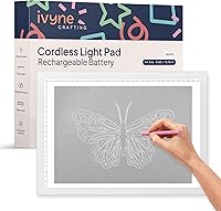 Vista 1 de iVyne Almohadilla de luz recargable A4 para rastrear y desmalezar, tablero de luz LED para deshierbar vinilo, para herramientas de deshierbe