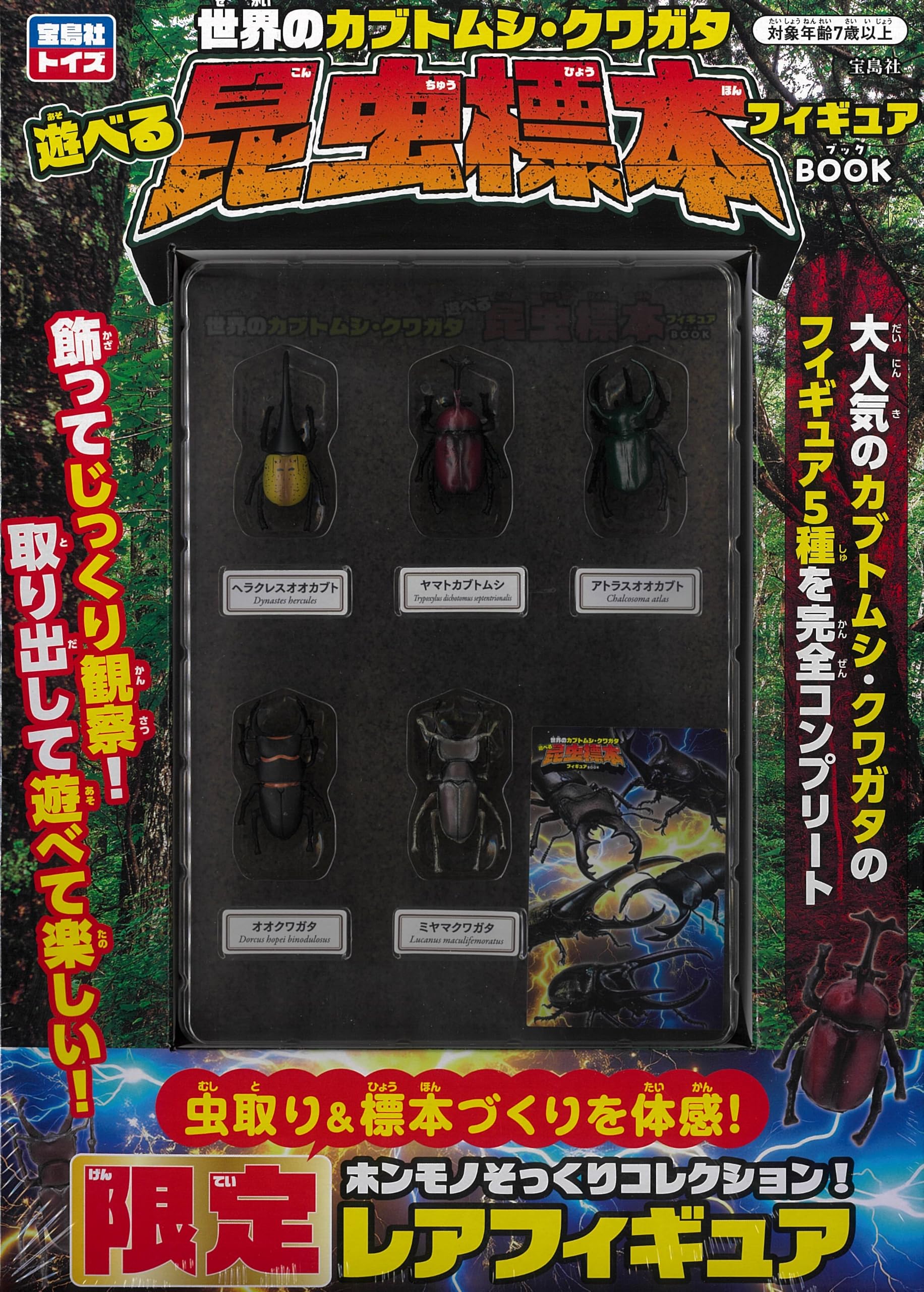 世界のカブトムシ・クワガタ 遊べる昆虫標本フィギュアBOOK (宝島社