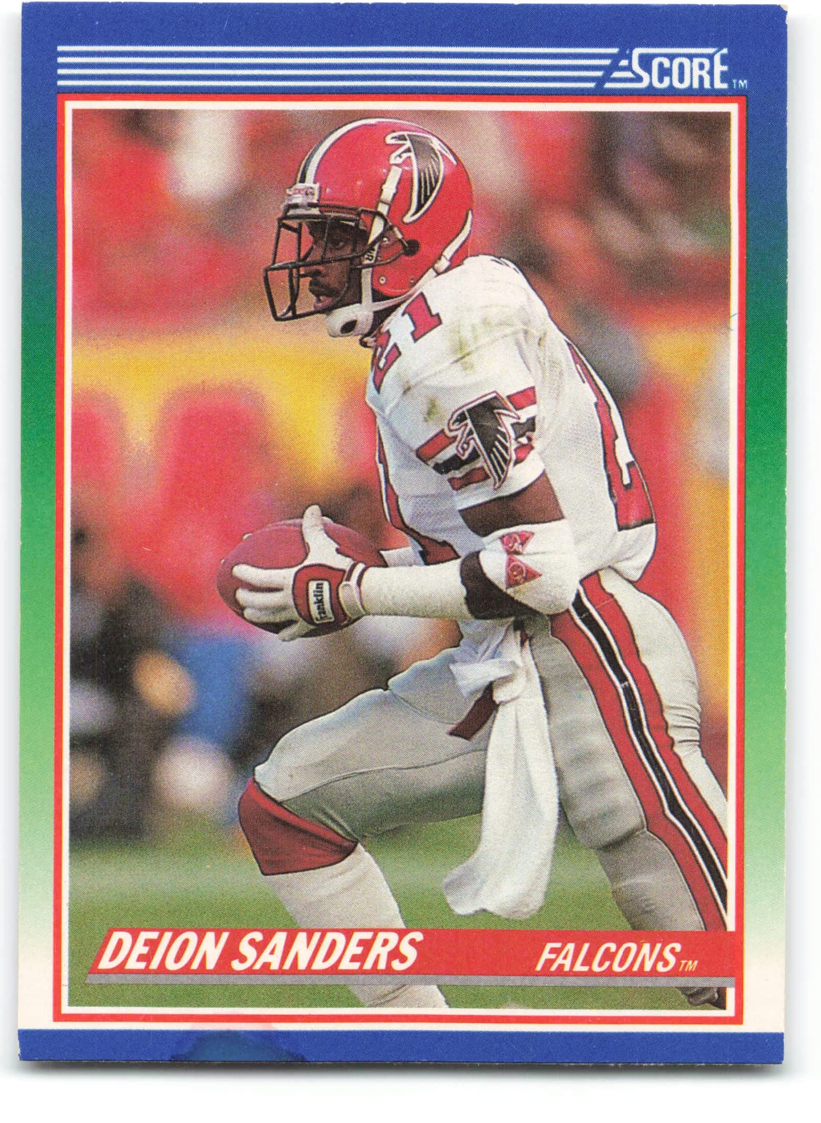 Amazon.com: 1990 Score Football #95 Deion Sanders Atlanta Falcons