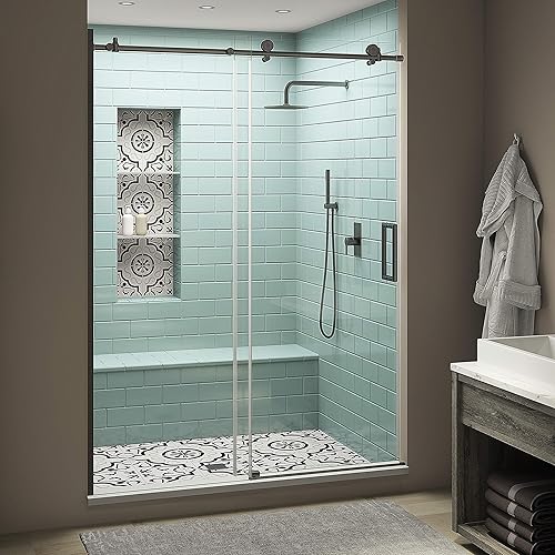 Aston SDR984EZ.UC-ORB-6480-R Coraline XL - Puerta de ducha, bronce aceitado, transparente - derecha