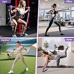 Goocrun Kit de barre de Pilates Portable avec bandes de résistance pour les hommes et les femmes - Gymnase à domicile, trousse d'entraînement pour tonifier le corps – avec affiche de fitness et vidéo