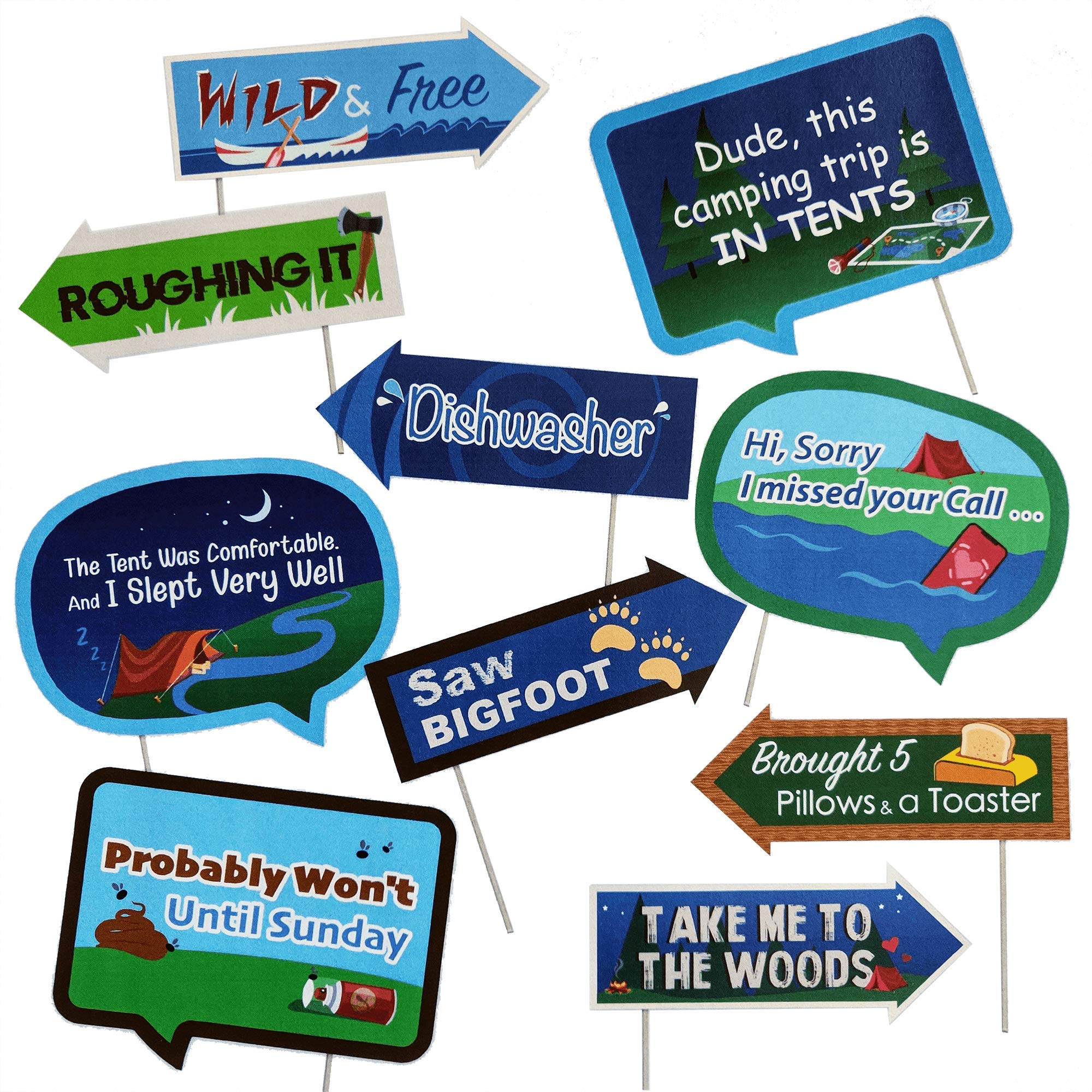 amazon-com-wild-and-free-camping-photo-booth-props-campfire-forest-hiking-adventure-themed-party-decorations-funny-photography-supplies-selfie-props-with-sticks-10pcs-home-kitchen for Free Printable Camping Photo Booth Props Amazon.com: Wild and Free Camping Photo Booth Props - Campfire Forest Hiking Adventure Themed Party Decorations - Funny Photography Supplies - Selfie Props with Sticks - 10pcs : Home & Kitchen for Free Printable Camping Photo Booth Props