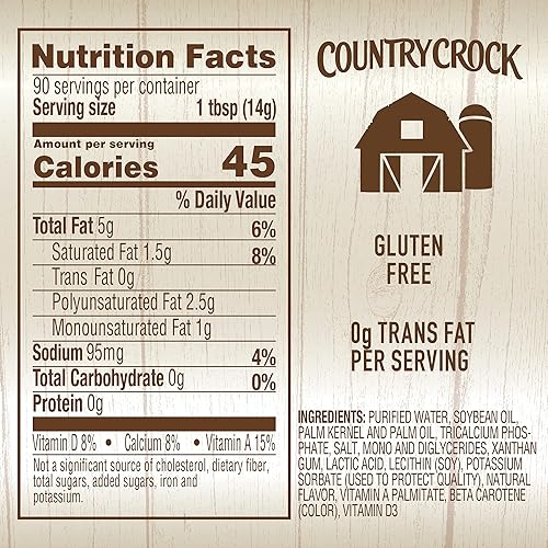 Miniatura 8 de Country Crock, Propagación Mantecosa con Calcio, 45 onzas