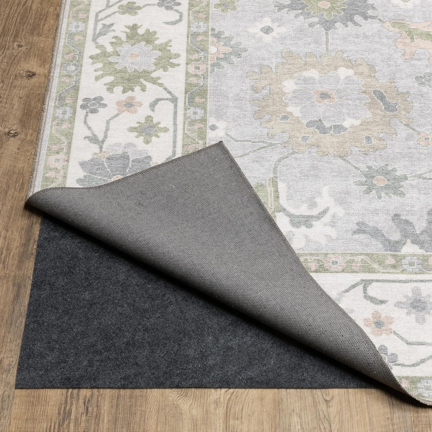 Oriental Weavers Row Addison ADD06 - Machine Washable - Flat Weave - Printed Area Rug - 9'10" x 12' - in Blue/Green - Traditional Style, Living Room, Family Room, Dining Room Rug