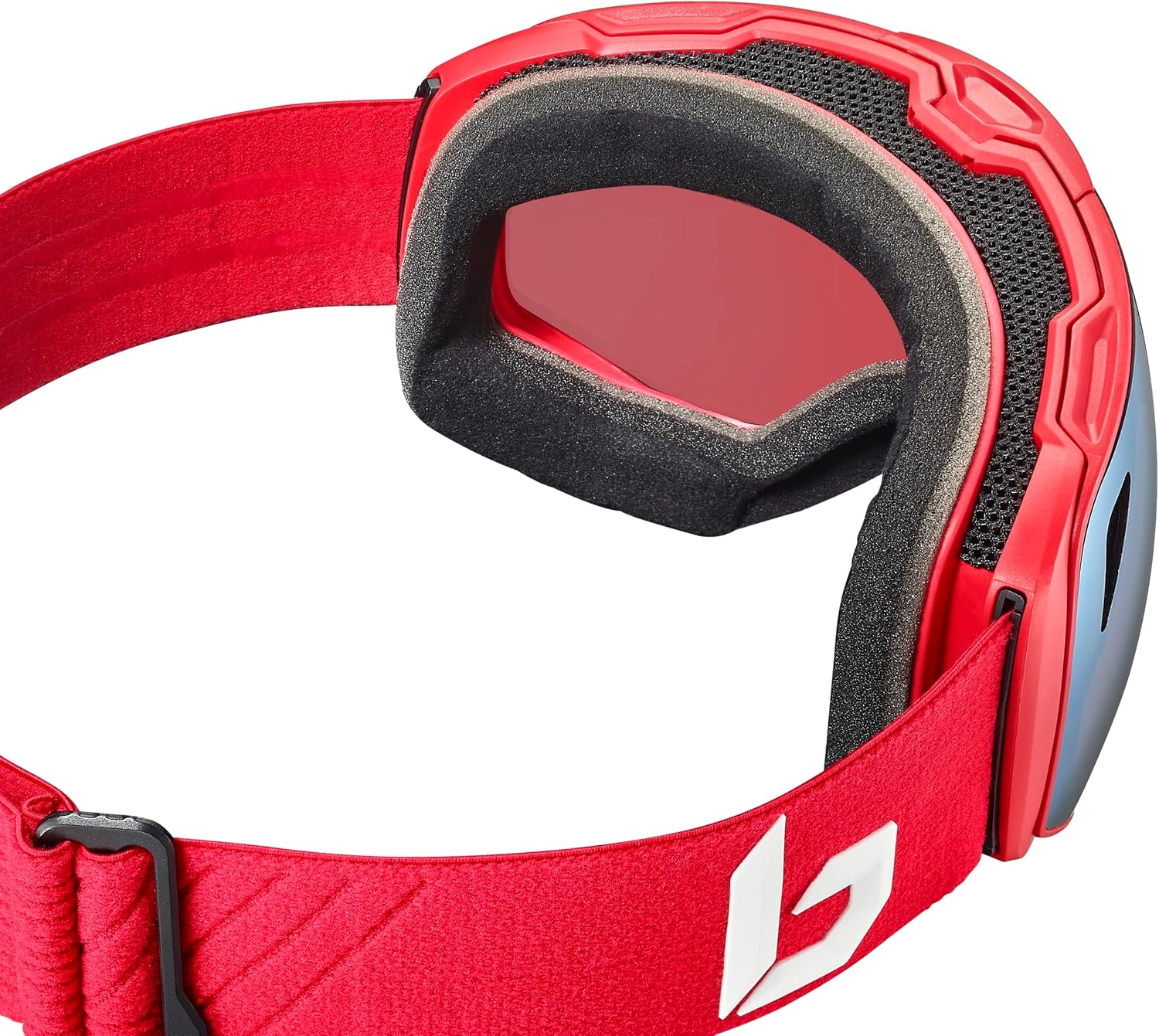 Bollé - TORUS NEO, Carmine Red Matte, Volt Ice Blue Cat 3 & Light Vermillon Blue Cat 1, Large, Goggles, Unisex, Adult