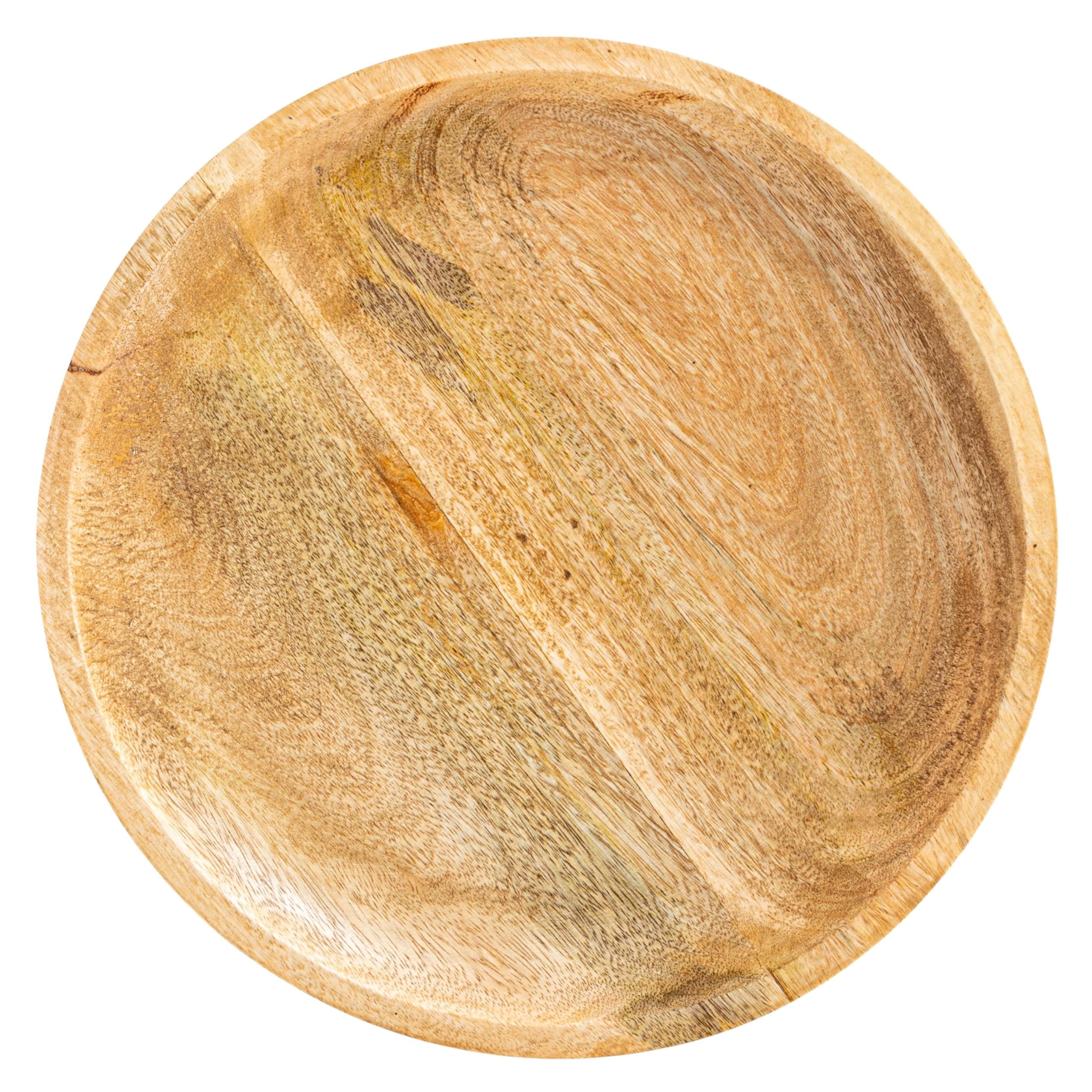 Bloomingville Okrągła miska na ciasto z naturalnego drewna mango