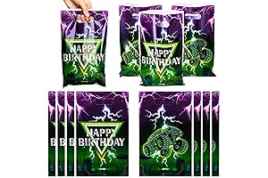 50Pcs Green Purple Monster Jam Party Bags for Kids