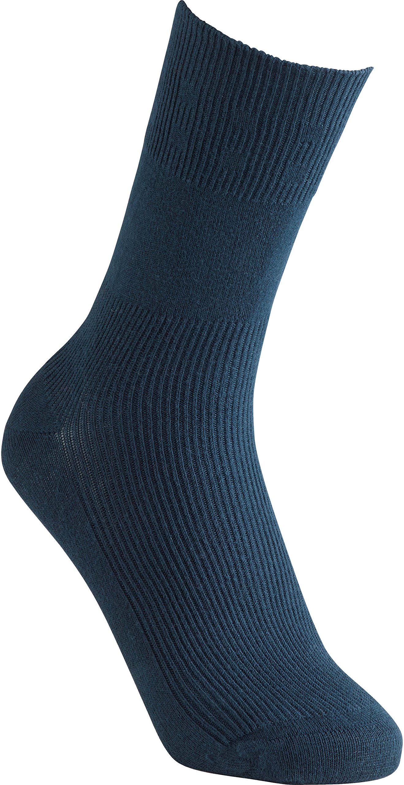 Cosyfeet Unisex Navy Ultimate Cotton‑Rich Softhold® Seam‑Free Socks - M