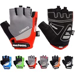 Guantes Bicicleta MTB BMX Ciclismo Montaña Carretera Fitness Gimnasio Bici Escalada Senderismo y Otros Deportes Guantes Sin Dedos para Niños Juventud Mujer y Hombre - GX