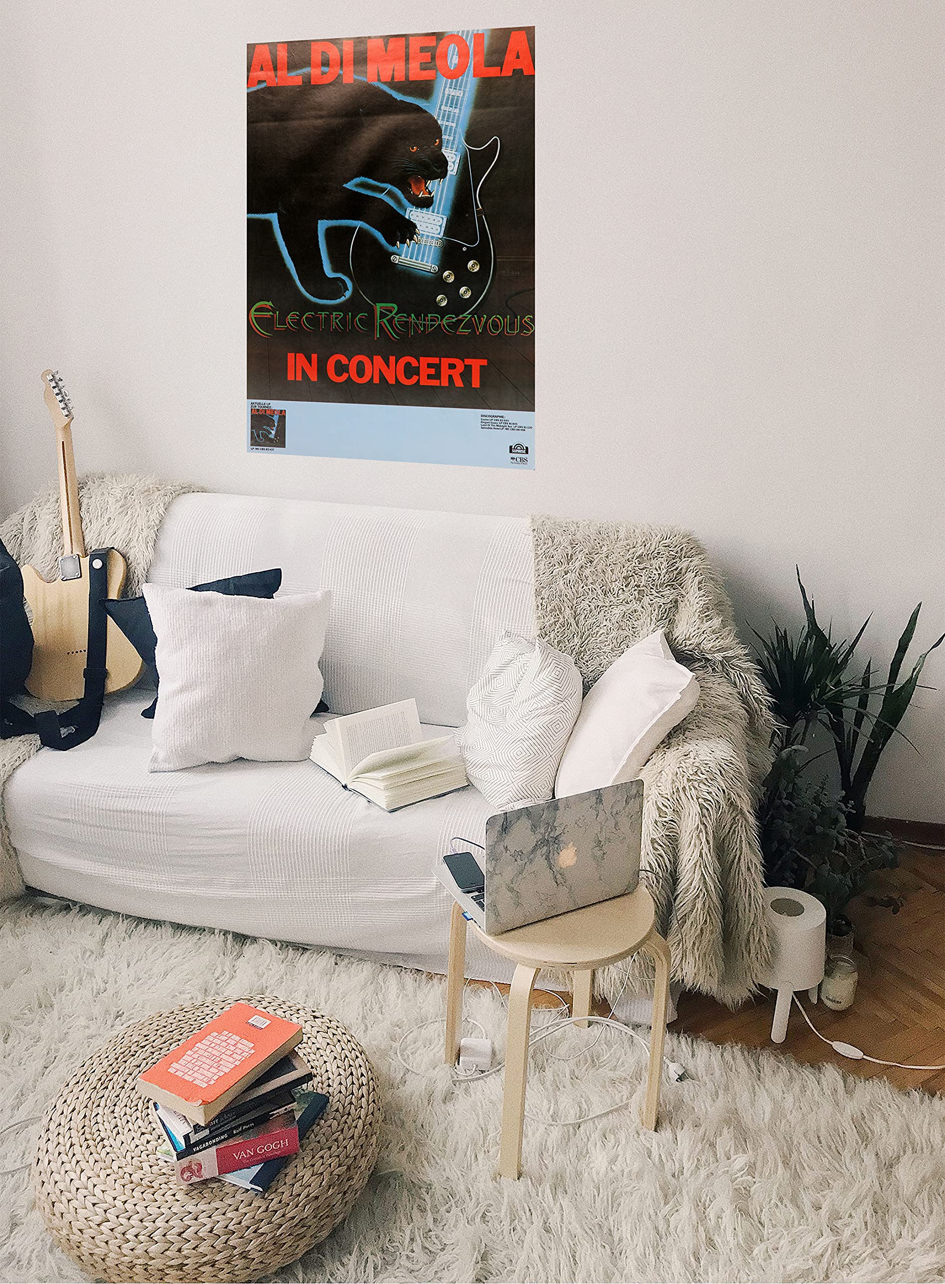 Premium Poster/Plakat | DIN A1 | Wanddeko | Live Konzert Veranstaltung » Alo Di Meola - Electric Rendezvous, No Town 1982 «