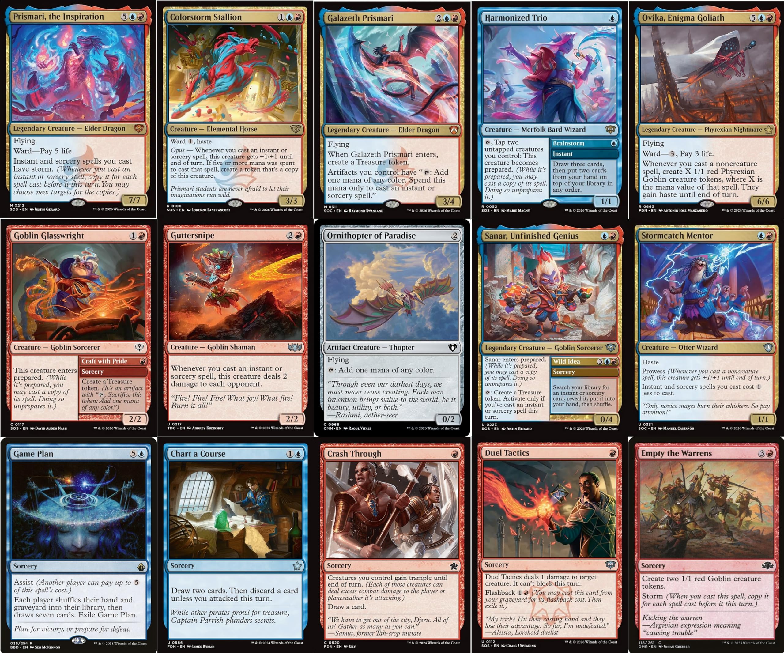 Amazon.com: Prismari Commander Deck - Prismari, the Inspiration