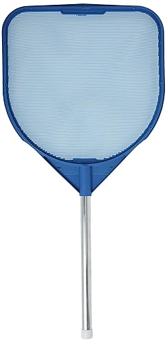 JED Pool Tools 40-376 Hand Skimmer Net for Hot Tubs and Above Ground Pools, Pool Cleaning Supplies, Made in USA (2 ft, Blue) - Blue