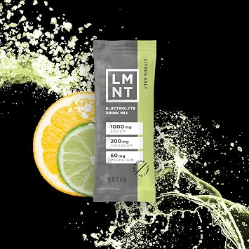 LMNT Keto Electrolyte Powder Packets | Paleo Hydration Powder | No Sugar, No Artificial Ingredients | Citrus Salt | 30 Stick Packs