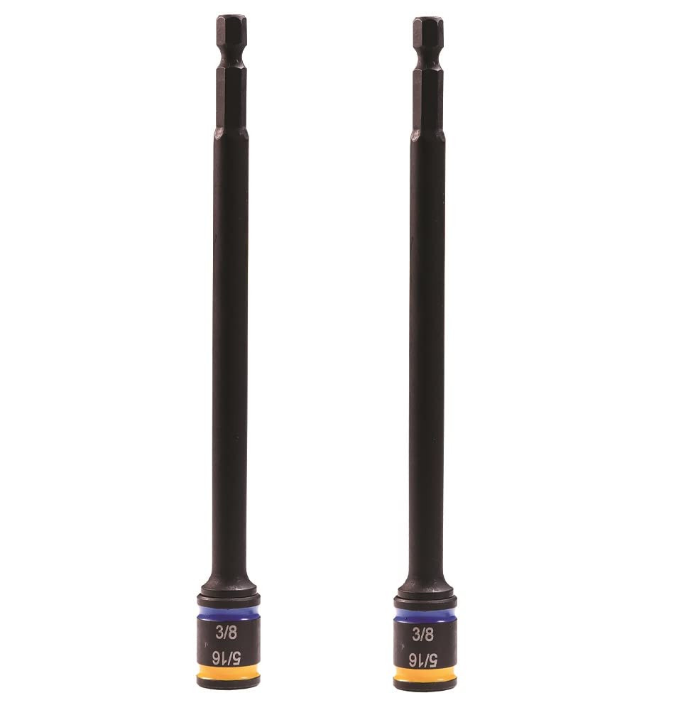 Malco MSHXLC1 6 in. C-RHEX Cleanable, Reversible Magnetic Hex Drivers (5/16″ and 3/8″)- 2 Pack, Variety Pack
