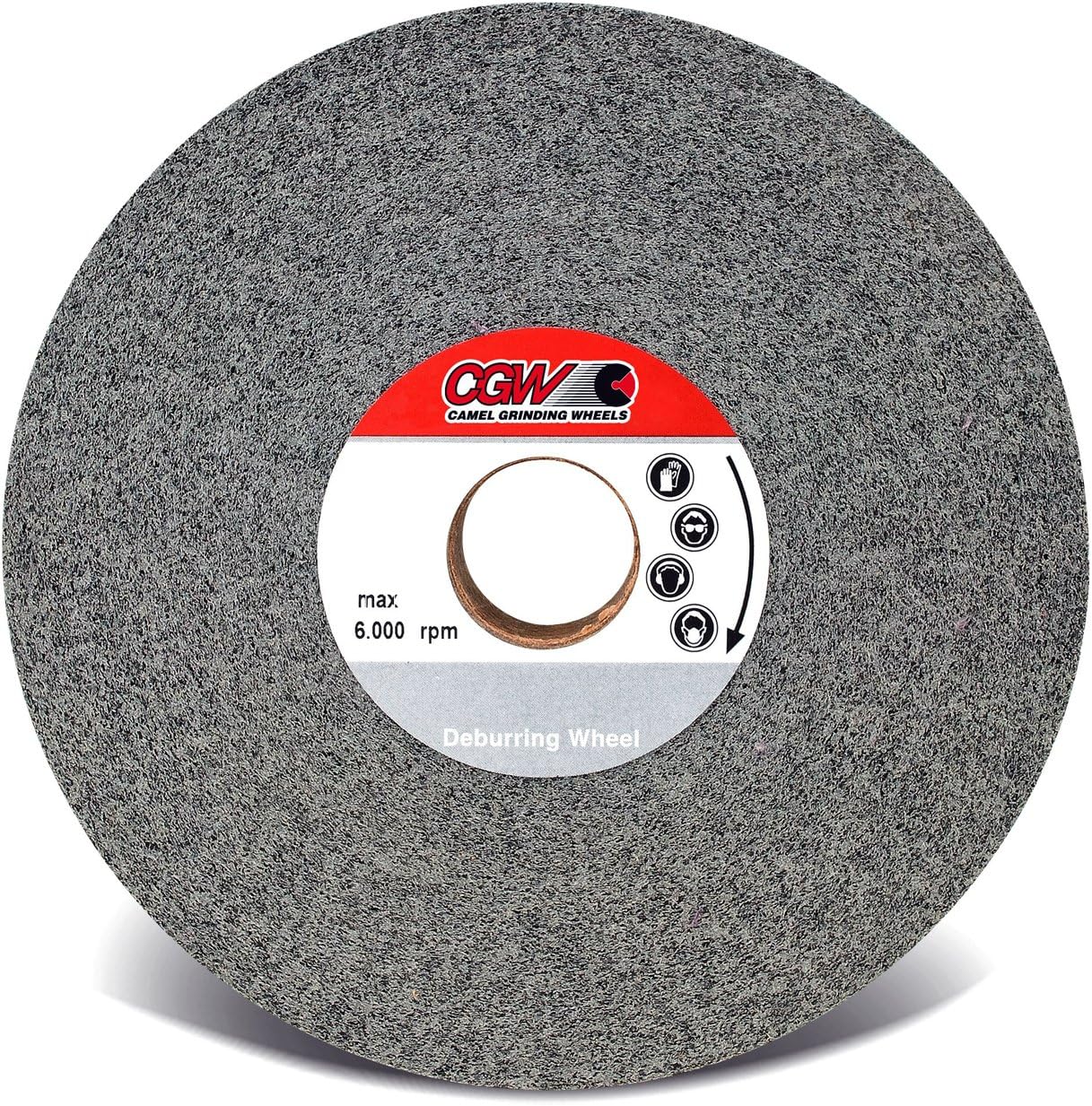 6" X 1" X 1" 8FS Fine Convolute Deburring Wheel Silicon Carbide Abrasive CGW Made in Italy