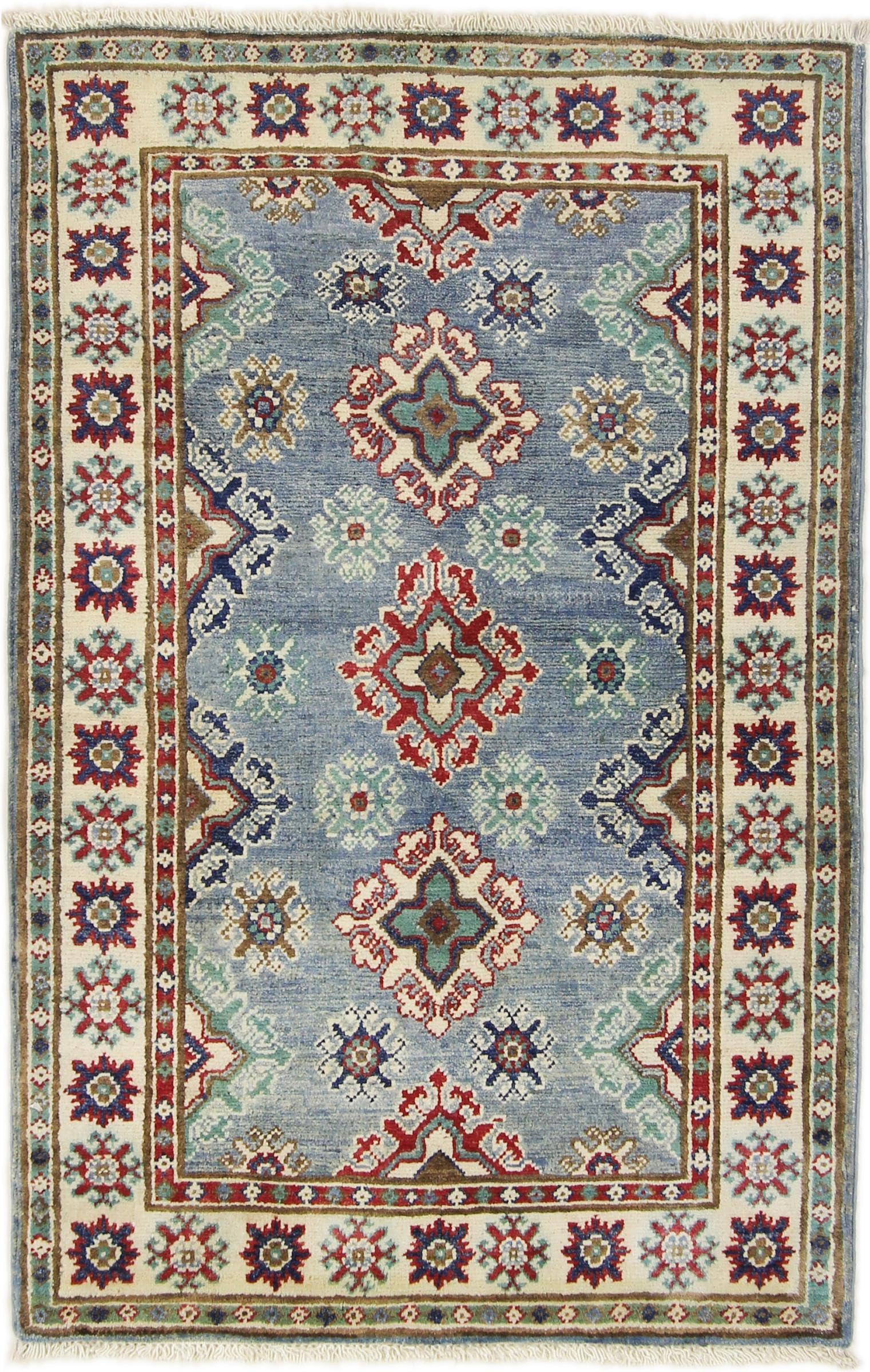 Tapis Kazak authentique tapis d'Orient en laine du Pakistan