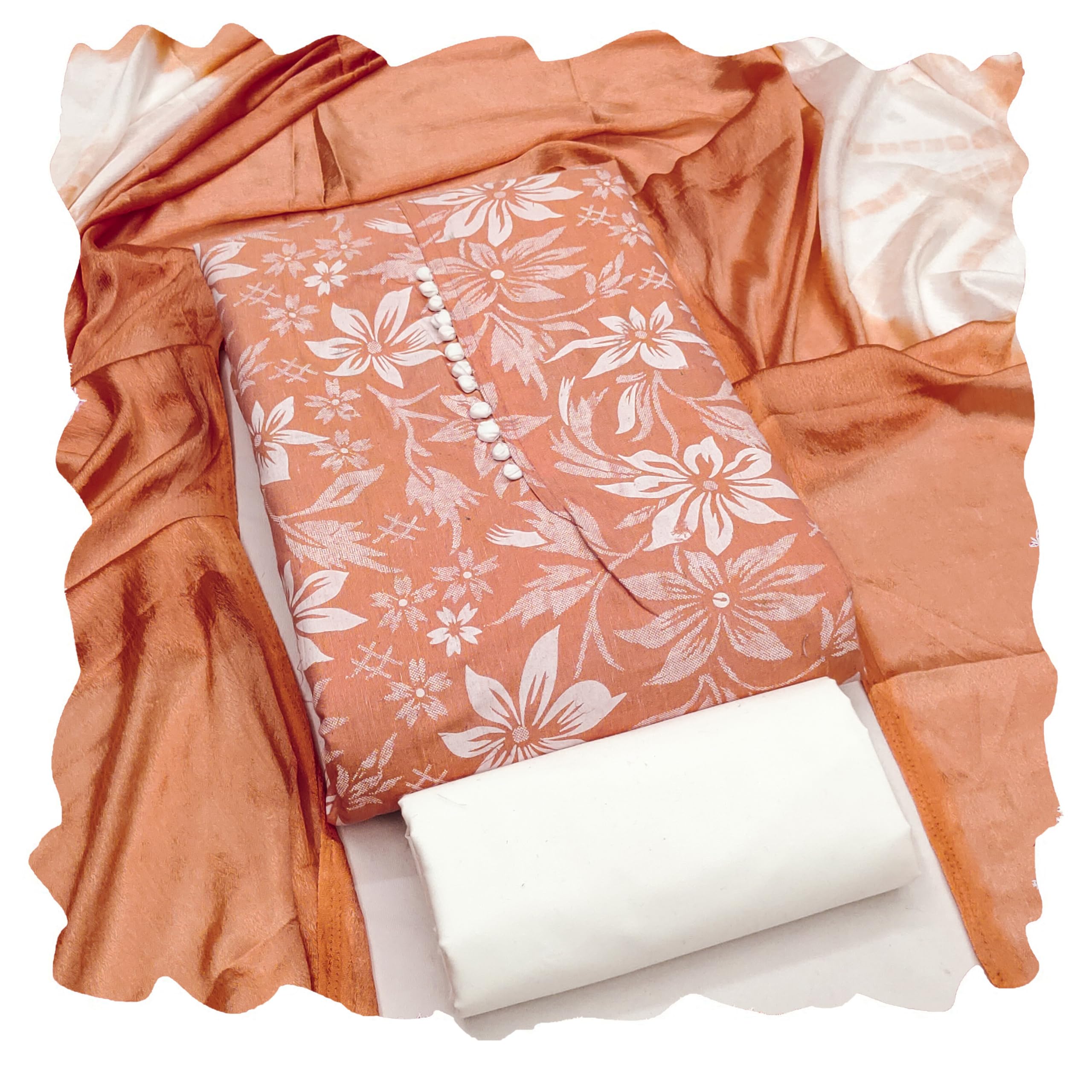 maroosh Women'S Peach Unstitched Print Cotton Dress Material (MRSGNGR50120PCH)-picture-15