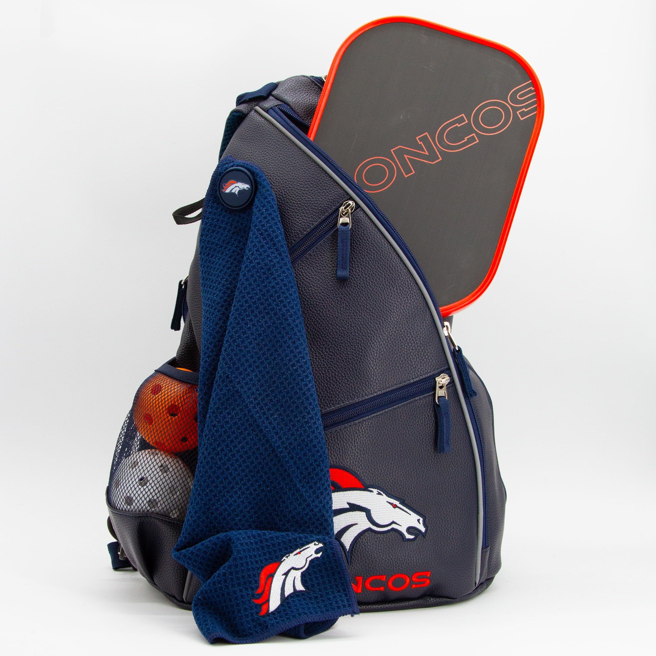 Team Golf Mochila de piel sintética, varios colores del equipo, grande