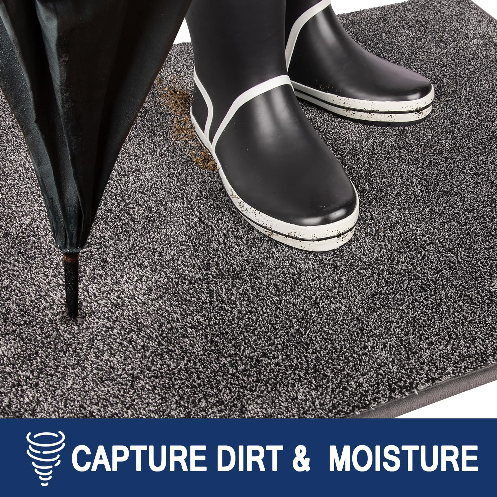 FCSDETAIL Zerbino Trappola Sporco, Tappetino Antiscivolo Lavabile in Lavatrice, Zerbino d'Ingresso con Microfibre Morbide Assorbenti per Cane, Ingresso, Porta e Corridoio