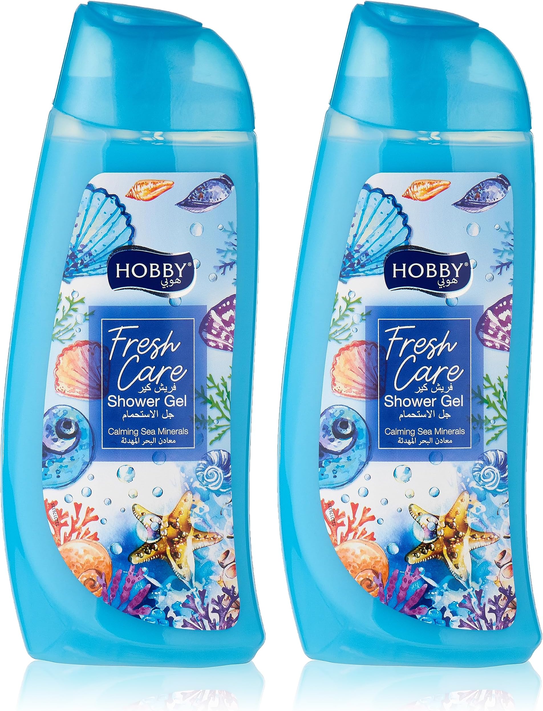 Hobby Fresh Care Shower Gel Body Wash|Calming Sea Minerals | For Daily Germ Protection & Personal Hygiene | 500ml (Value Pack of 2)