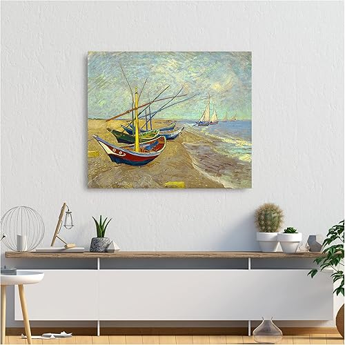 Miniatura 607 de A&T ARTWORK The Starry Night de Vincent Van Gogh. Tamaño del marco: 36 x 30 pulgadas, tamaño de la imagen: 30 x 24 pulgadas, reproducciones clásicas