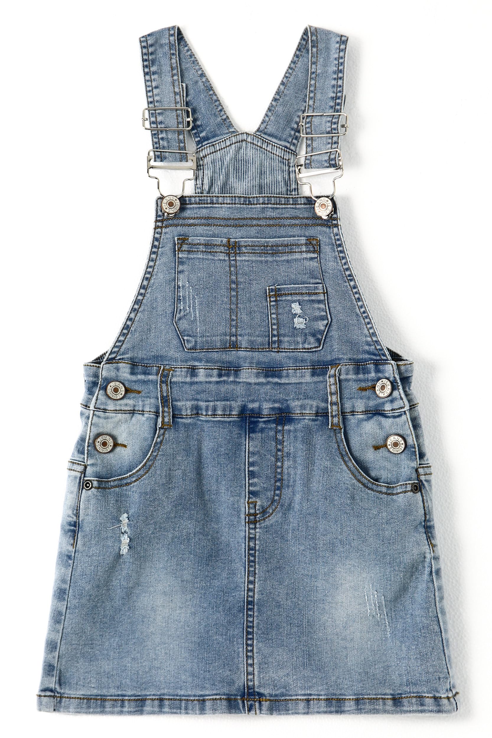 KIDSCOOL SPACE Baby Girl Falda Niñas Rasgadas Suave Elástico Denim Vestido de Verano para Niñas