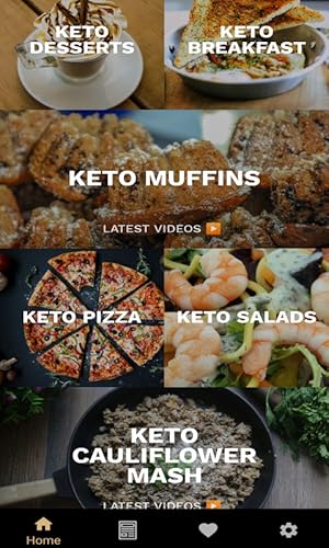 Receitas Keto: Lite e fácil Keto dieta app