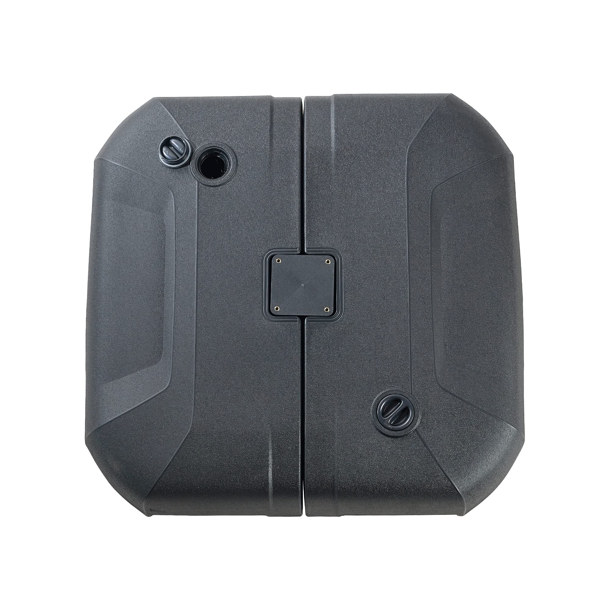 PURPLE LEAF Sonnenschirmständer, Schirmständer, Ampelschirmständer für Sonnenschirm groß Ampelschirm, befüllbar mit Wasser oder Sand,Gewichtsbasis 150 kg, Schwarz